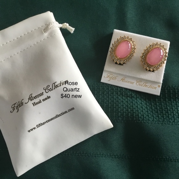 Rose Quartz Earrings - Picture 1 of 1